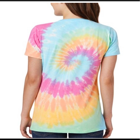 Tie Dye Breast Cancer Awareness T-Shirt - size XXL - Picture 2 of 4